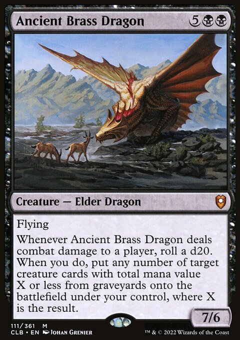 Ancient Brass Dragon [Commander Legends: Battle for Baldur's Gate]