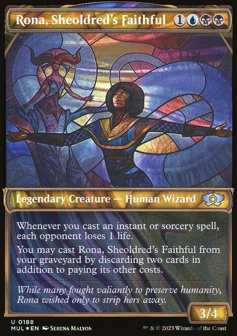 Rona, Sheoldred's Faithful (Halo Foil) [Multiverse Legends]