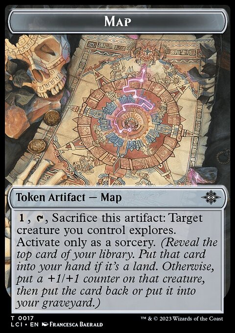 Map // Spirit Double-Sided Token [The Lost Caverns of Ixalan Tokens]
