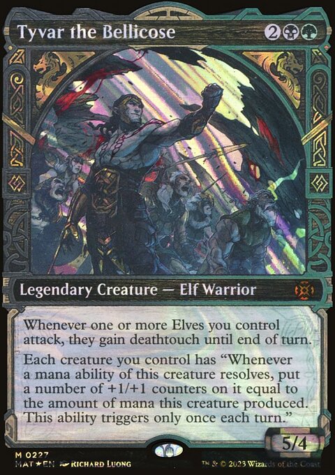 Tyvar the Bellicose (Showcase Halo Foil) [March of the Machine: The Aftermath]