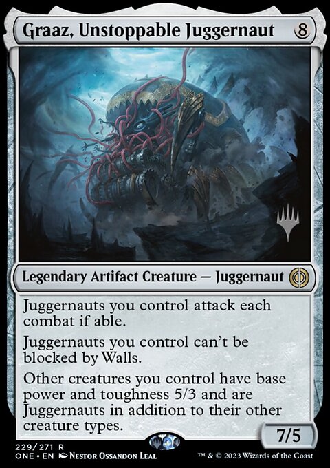 Graaz, Unstoppable Juggernaut [Phyrexia: All Will Be One Prerelease Promos]