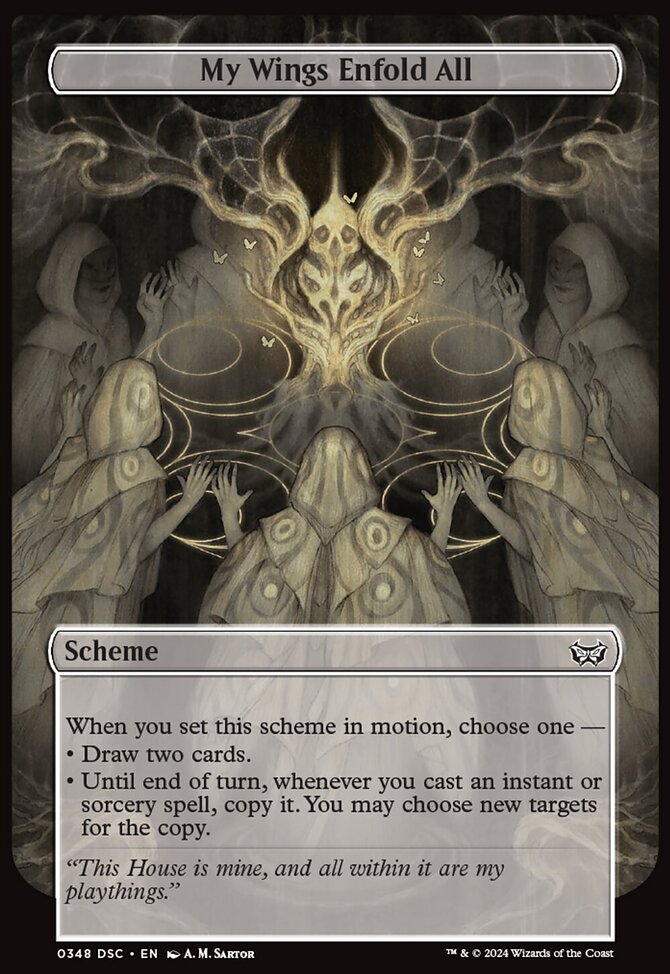My Wings Enfold All (Full Art) [Duskmourn: Archenemy]