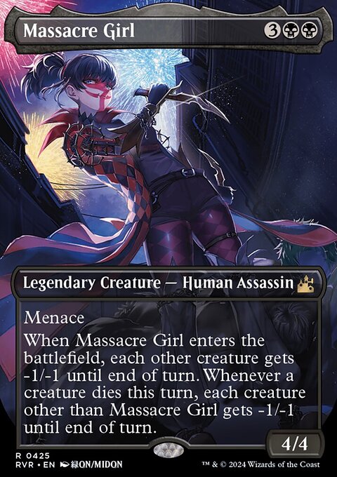 Massacre Girl (Anime Borderless) [Ravnica Remastered]