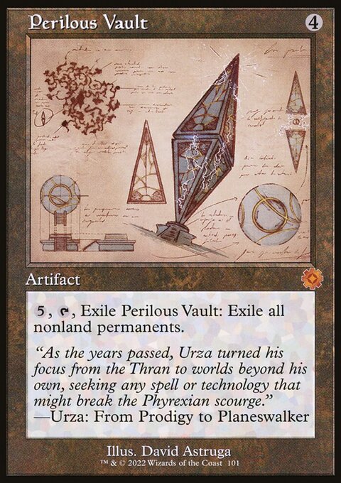 Perilous Vault (Retro Schematic) (Serialized) [The Brothers' War Retro Artifacts]