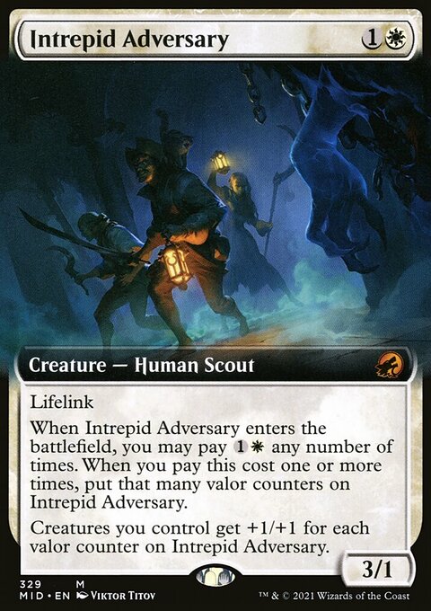 Intrepid Adversary (Extended Art) [Innistrad: Midnight Hunt]