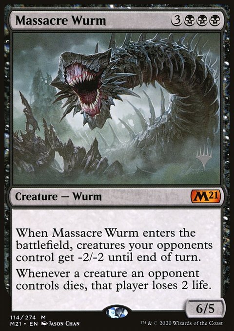 Massacre Wurm (Promo Pack) [Core Set 2021 Promos]