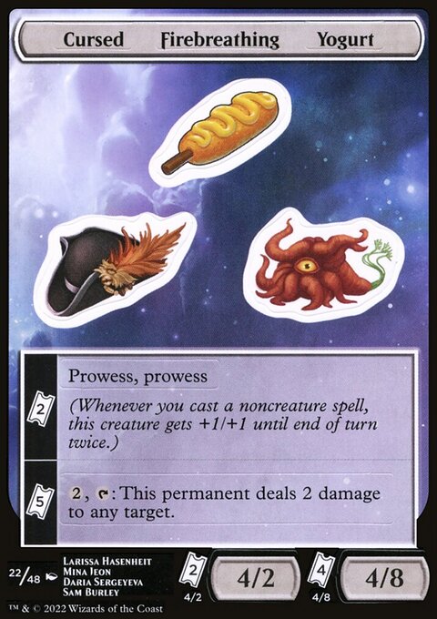 Cursed Firebreathing Yogurt [Unfinity Stickers]