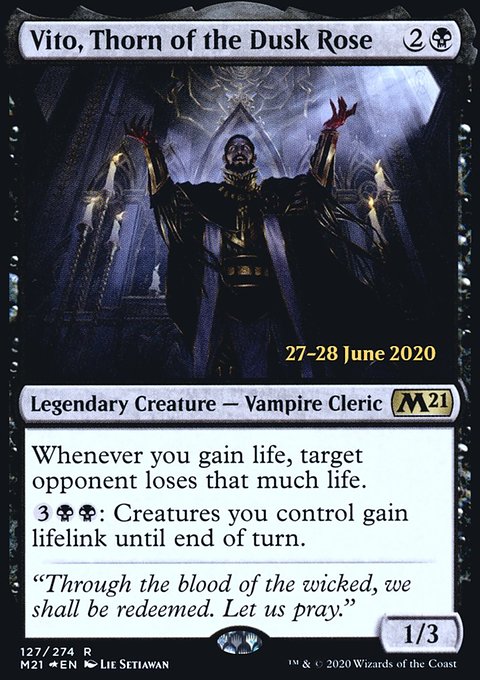 Vito, Thorn of the Dusk Rose [Core Set 2021 Prerelease Promos]