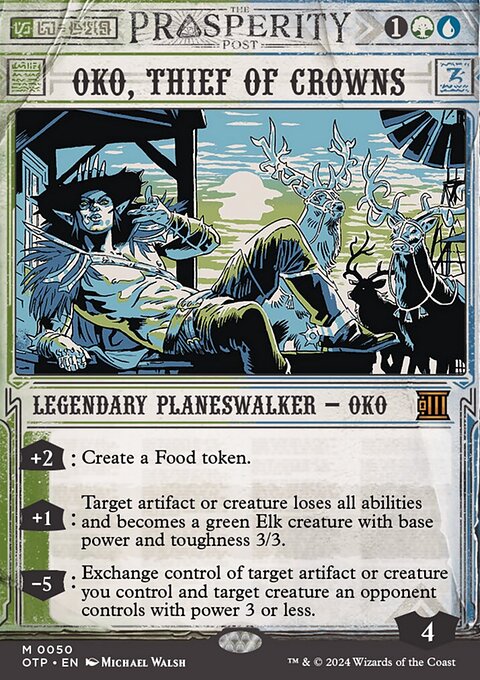 Oko, Thief of Crowns [Outlaws of Thunder Junction: Breaking News]