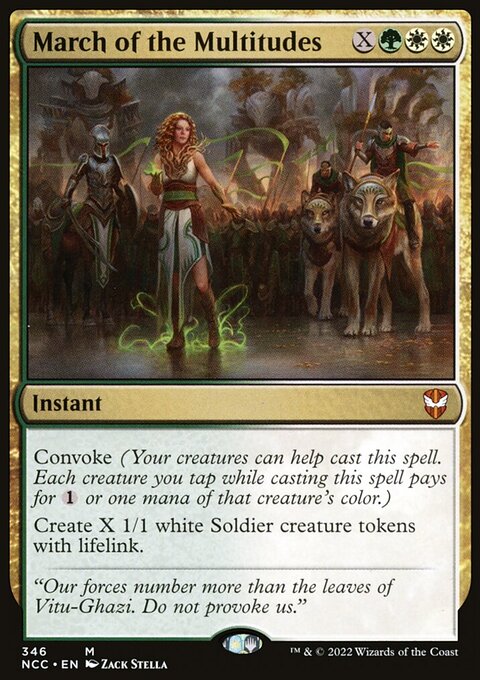 March of the Multitudes [Streets of New Capenna Commander]