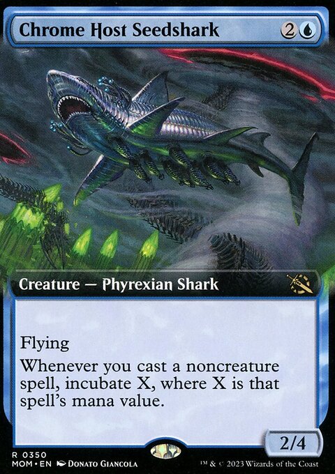 Chrome Host Seedshark (Extended Art) [March of the Machine]