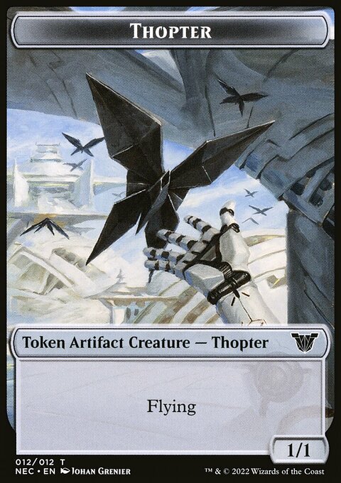 Thopter // Spirit (002) Double-Sided Token [Kamigawa: Neon Dynasty Commander Tokens]