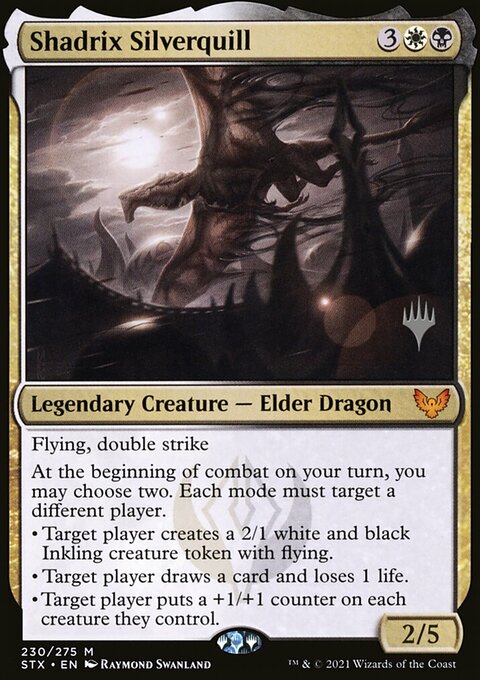 Shadrix Silverquill (Promo Pack) [Strixhaven: School of Mages Promos]