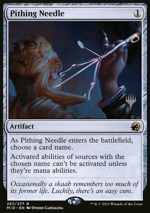 Pithing Needle (Promo Pack) [Innistrad: Midnight Hunt Promos]