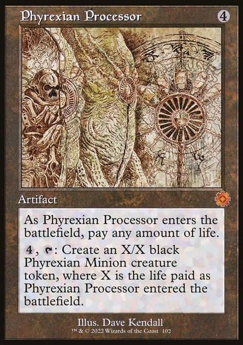 Phyrexian Processor (Retro Schematic) [The Brothers' War Retro Artifacts]