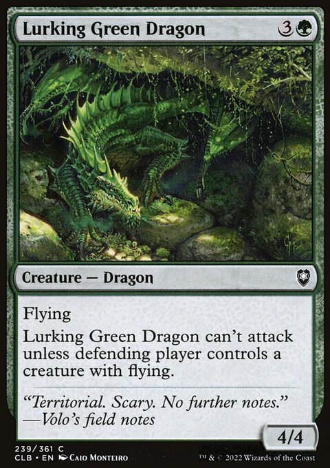 Lurking Green Dragon [Commander Legends: Battle for Baldur's Gate]