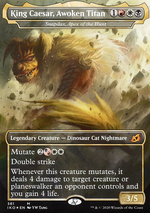 Snapdax, Apex of the Hunt - King Caesar, Awoken Titan (Godzilla Series) [Ikoria: Lair of Behemoths]