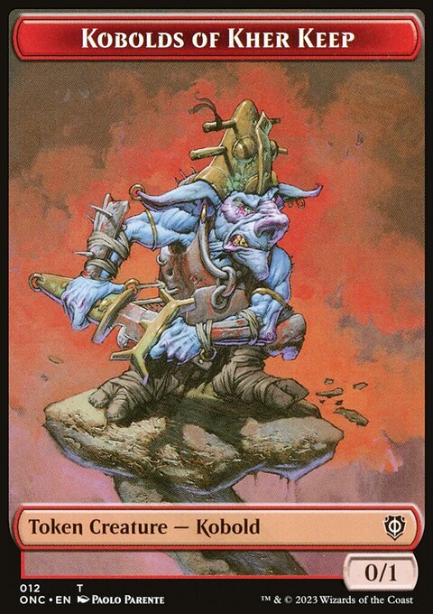 Kobolds of Kher Keep // Dragon Double-Sided Token [Phyrexia: All Will Be One Commander Tokens]