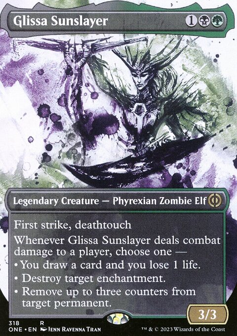 Glissa Sunslayer (Borderless Ichor) [Phyrexia: All Will Be One]