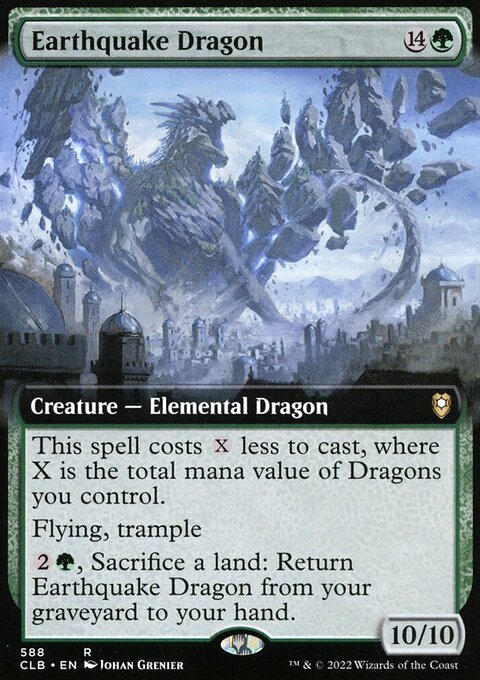 Earthquake Dragon (Extended Art) [Commander Legends: Battle for Baldur's Gate]