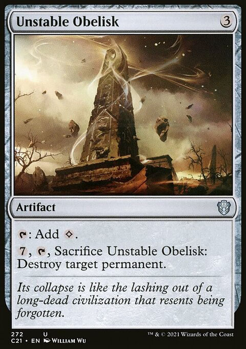 Unstable Obelisk [Commander 2021]
