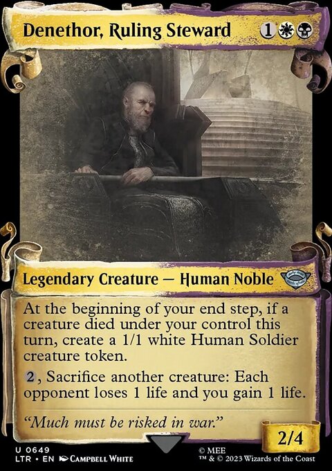 Denethor, Ruling Steward [The Lord of the Rings: Tales of Middle-Earth Showcase Scrolls]