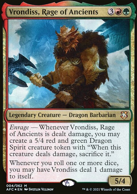Vrondiss, Rage of Ancients [Dungeons & Dragons: Adventures in the Forgotten Realms Commander]