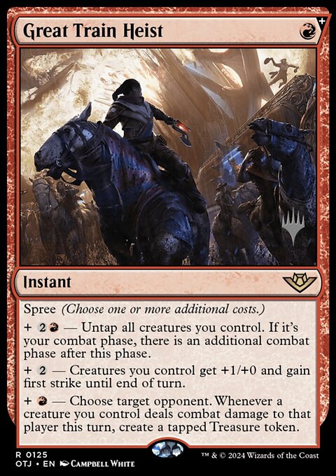 Great Train Heist (Promo Pack) [Outlaws of Thunder Junction Promos]