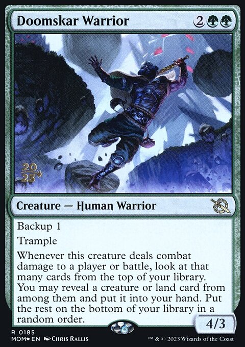 Doomskar Warrior [March of the Machine Prerelease Promos]
