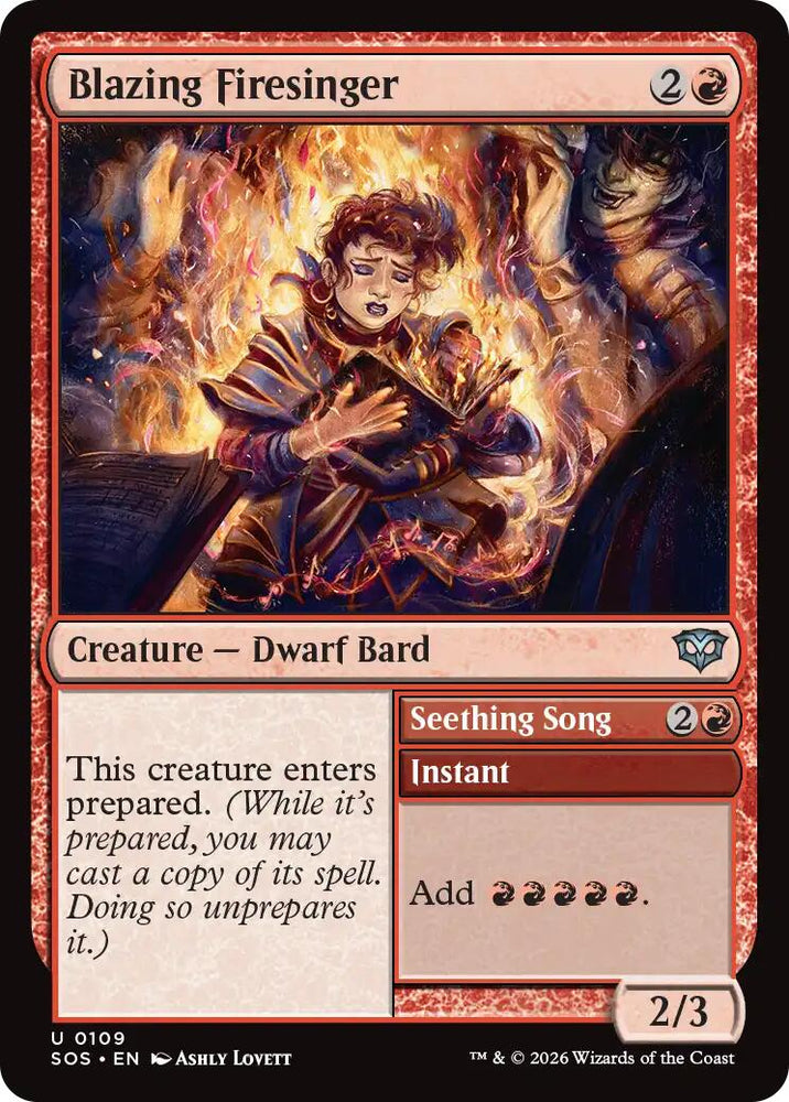 Blazing Firesinger [Secrets of Strixhaven]