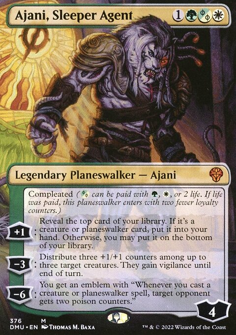 Ajani, Sleeper Agent (Borderless) (376) [Dominaria United]