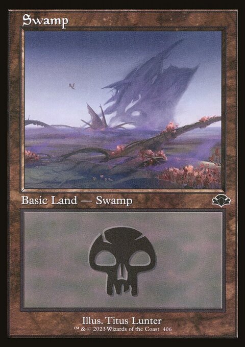 Swamp (406) (Retro) [Dominaria Remastered]