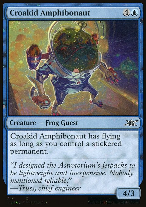 Croakid Amphibonaut (Galaxy Foil) [Unfinity]