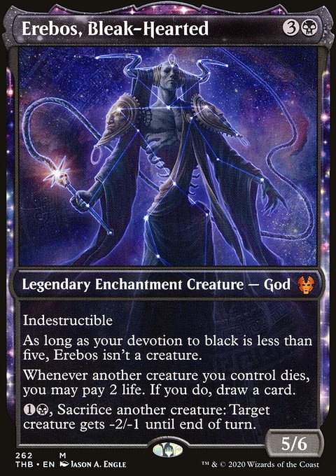 Erebos, Bleak-Hearted (Showcase) [Theros Beyond Death]