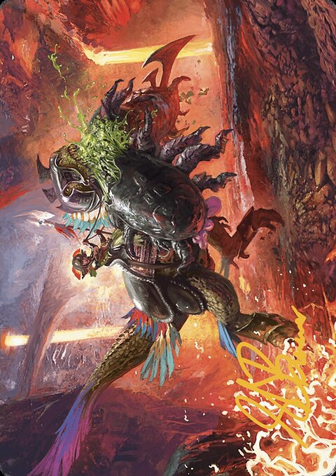 Triumphant Chomp Art Card [The Lost Caverns of Ixalan Art Series]