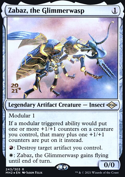Zabaz, the Glimmerwasp [Modern Horizons 2 Prerelease Promos]