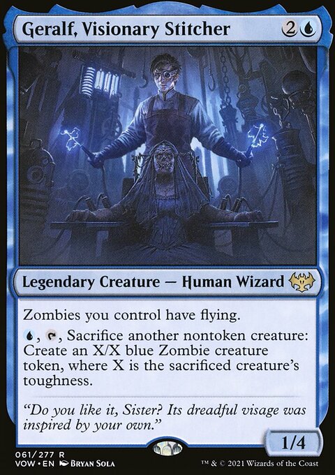 Geralf, Visionary Stitcher [Innistrad: Crimson Vow]