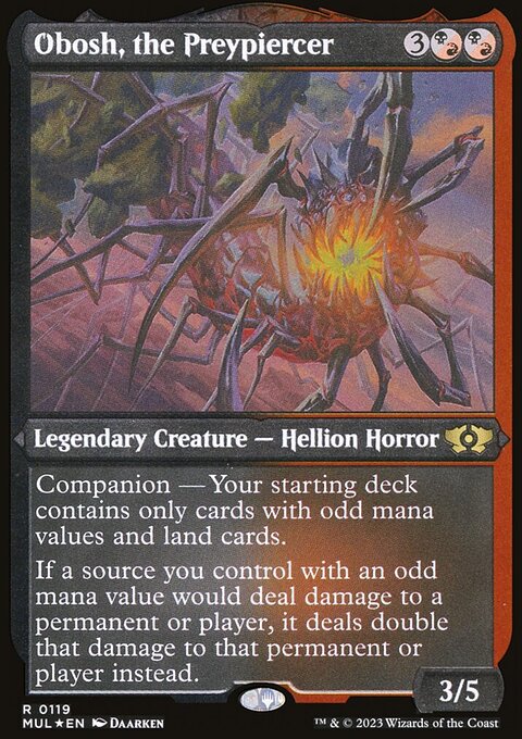 Obosh, the Preypiercer (Foil Etched) [Multiverse Legends]