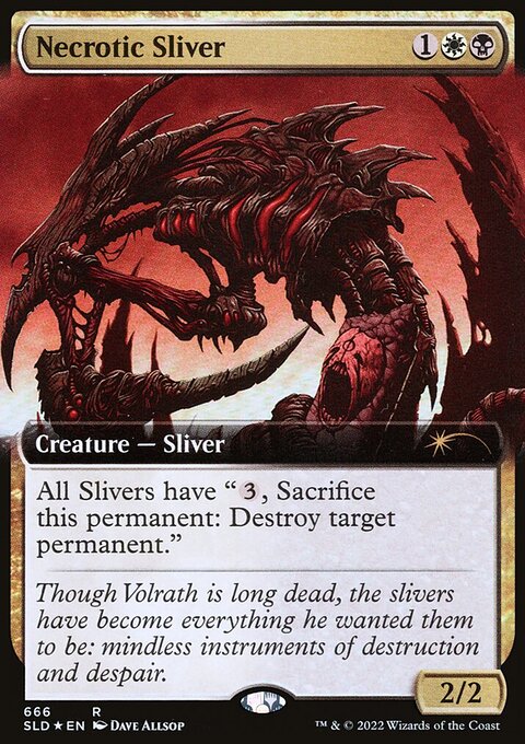 Necrotic Sliver (Extended Art) [Secret Lair Drop Promos]