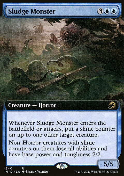 Sludge Monster (Extended Art) [Innistrad: Midnight Hunt]