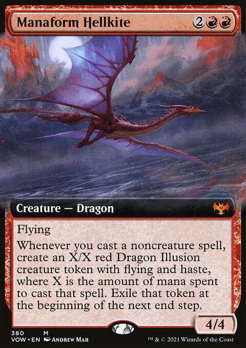 Manaform Hellkite (Extended Art) [Innistrad: Crimson Vow]