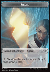 Glimmer // Shard Double-Sided Token [Duskmourn: House of Horror Tokens]