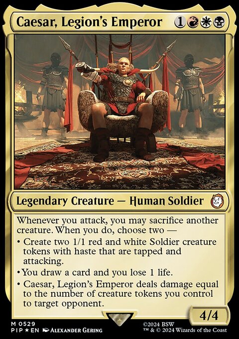 Caesar, Legion's Emperor (Surge Foil) [Fallout]