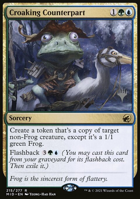 Croaking Counterpart (Promo Pack) [Innistrad: Midnight Hunt Promos]