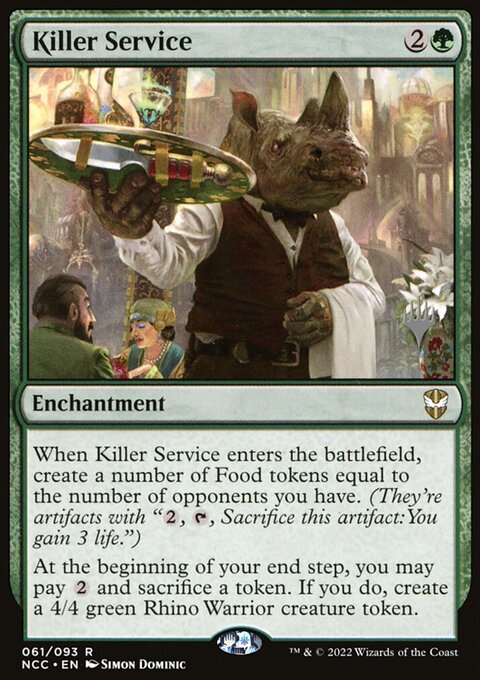 Killer Service (Promo Pack) [Streets of New Capenna Commander Promos]