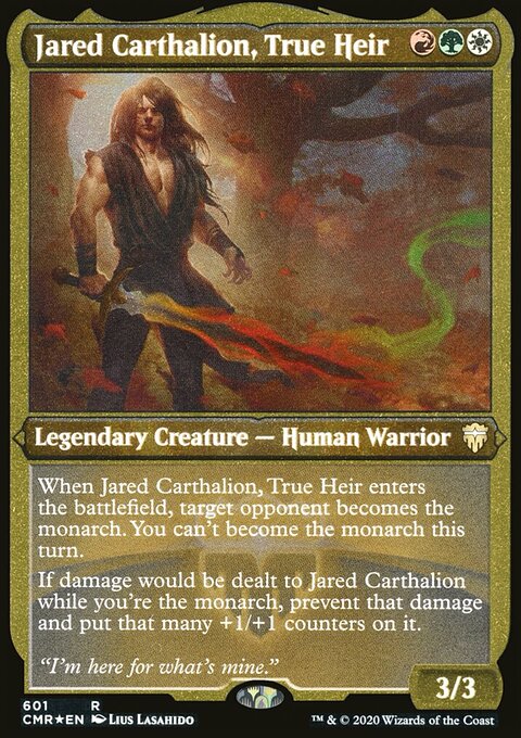 Jared Carthalion, True Heir (Etched) [Commander Legends]