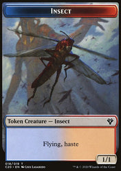 Drake // Insect (018) Double-Sided Token [Commander 2020 Tokens]