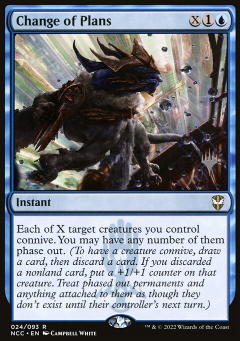 Change of Plans (Promo Pack) [Streets of New Capenna Commander Promos]