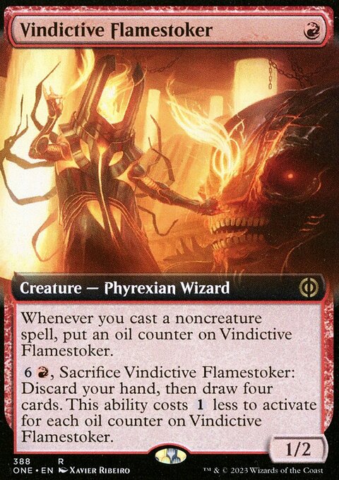 Vindictive Flamestoker (Extended Art) [Phyrexia: All Will Be One]