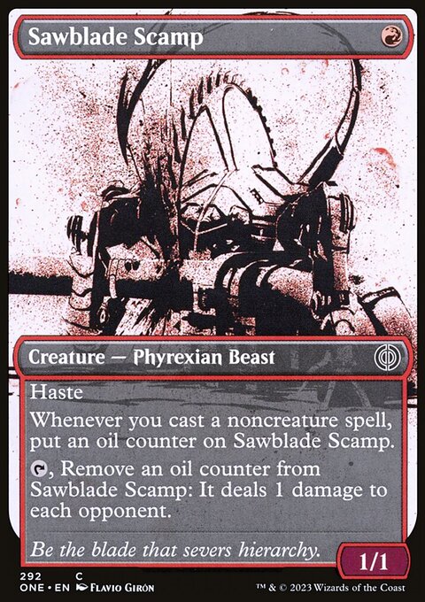 Sawblade Scamp (Showcase Ichor) [Phyrexia: All Will Be One]